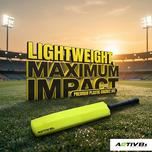 Image of Plastic Bat, Hard Plastic Cricket Bat, Tennis Cricket Bat, Turf Tennis Bat Lightweight