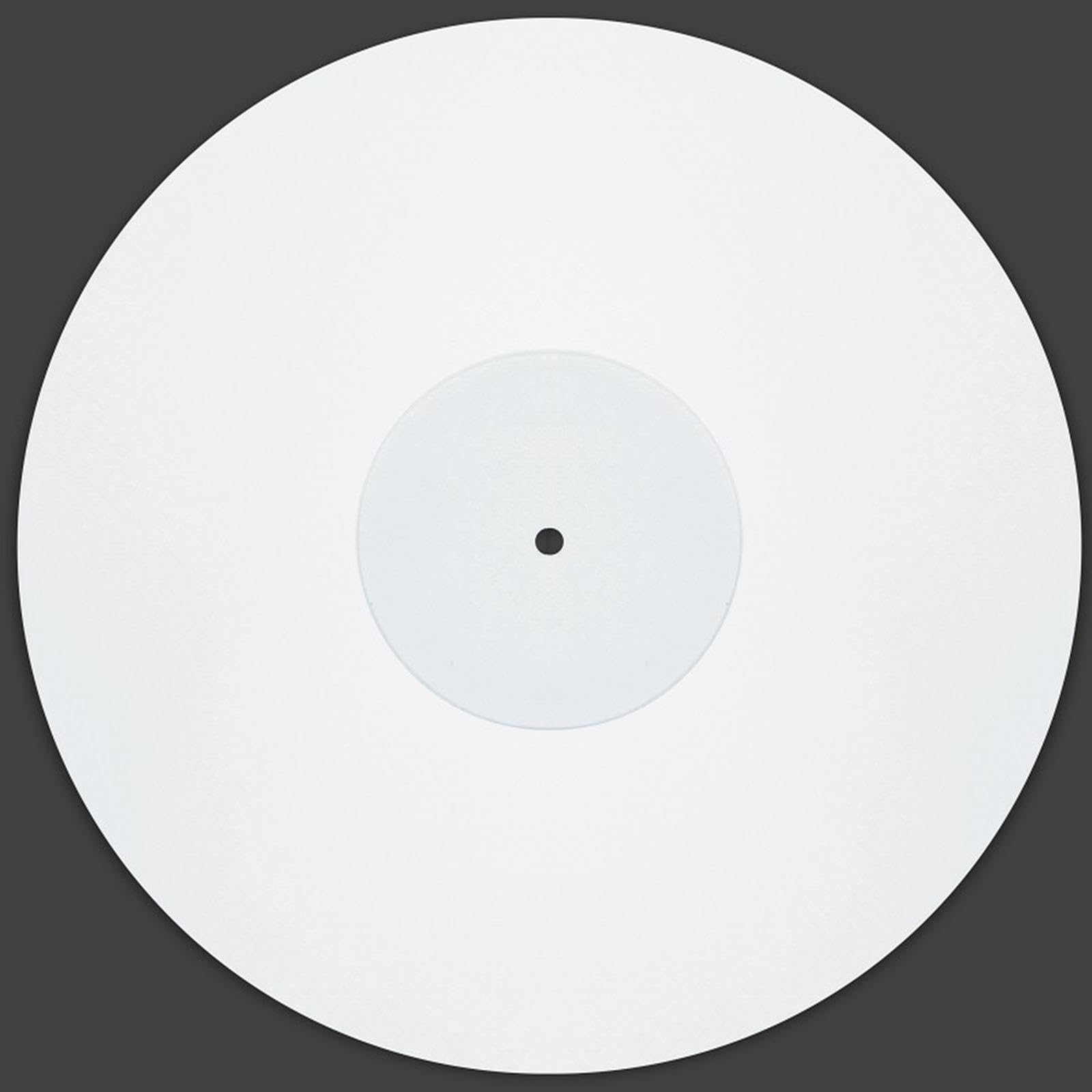 Set di 2 tappetini per giradischi in acrilico da 30,5 cm, per giradischi in vinile, bianco, diametro: 29,5 cm