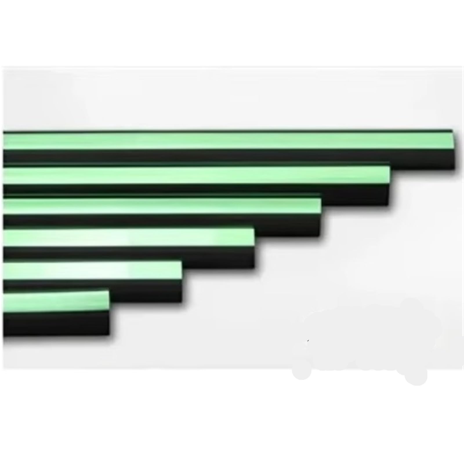 Leryycx Green Air Conditioning Car Vent Grille Cover Flexible U-Shaped Anti-Dust Design For Enhancement​​ Vehicle Vent Trim Cover Interior Accessories