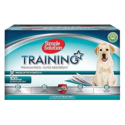 Simple Solution Premium Dog and Puppy Training Pads, Pack of 100