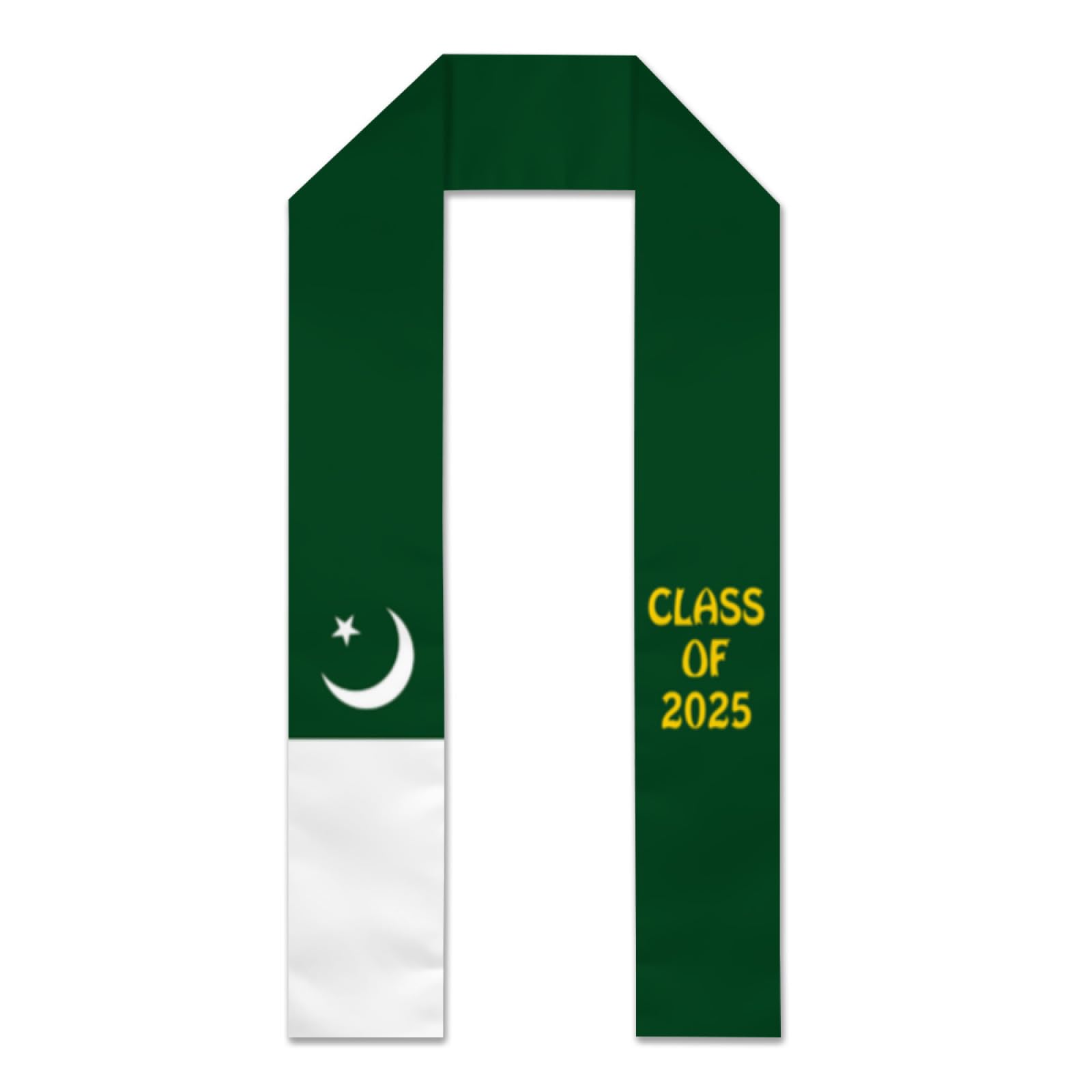 Ahdyr Vintage Pakistan Pakistani Flags Graduation Stole Graduation Sash Scarf Graduation Shawl for Study International Students