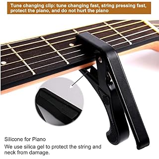 SHANGMAOYO Capodastre Guitare Capo Tuner Pin Pin De Guitare Populaire Ukulele Guitare en Bois Rouge Argent Rouge Bleu… - Les Beatles, Paul McCartney, John Lennon, RIngo Starr, George Harrison SHANGMAOYO Capodastre Guitare Capo Tuner Pin Pin De Guitare Populaire Ukulele Guitare en Bois Rouge Argent Rouge Bleu… – Image 4