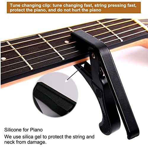 SHANGMAOYO Capodastre Guitare Capo Tuner Pin Pin De Guitare Populaire Ukulele Guitare en Bois Rouge Argent Rouge Bleu… - Les Beatles, Paul McCartney, John Lennon, RIngo Starr, George Harrison SHANGMAOYO Capodastre Guitare Capo Tuner Pin Pin De Guitare Populaire Ukulele Guitare en Bois Rouge Argent Rouge Bleu… – Image 5