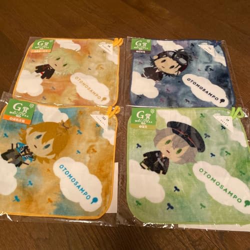 みんなのくじ刀剣乱舞online御伴散歩 その2G賞ループ付き 御伴 タオル 4枚セット