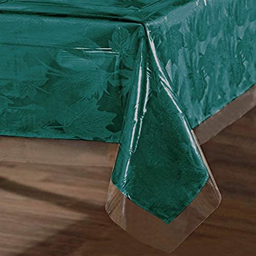 DG Catiee Clear PVC Table Cloth,Round Table Cover Protector,Transparent Plastic Table Mats Non-Slip Waterproof Furniture Protector (Round 100CM