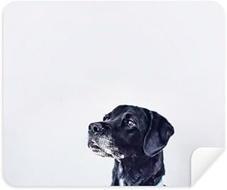 White Dog Pet Animal Photograph Cleaning Cloth Screen Cleaner 2pcs Suede Fabric