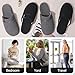 ERGOfoot Orthopedic Slippers for Women with Arch Support, Plantar Fasciitis Relief, Orthotic Closed Toe House Shoes for Indoor and Outdoor with Non-Slip Rubber Sole/Black W6
