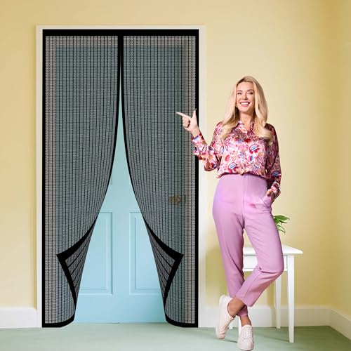 Moustiquaire porte magnétique 158 x 220 cm avec joint d'étanchéité - 2