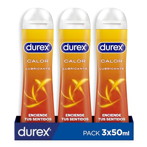Durex Lubricante Efecto Calor 50ml x 3 Unidades
