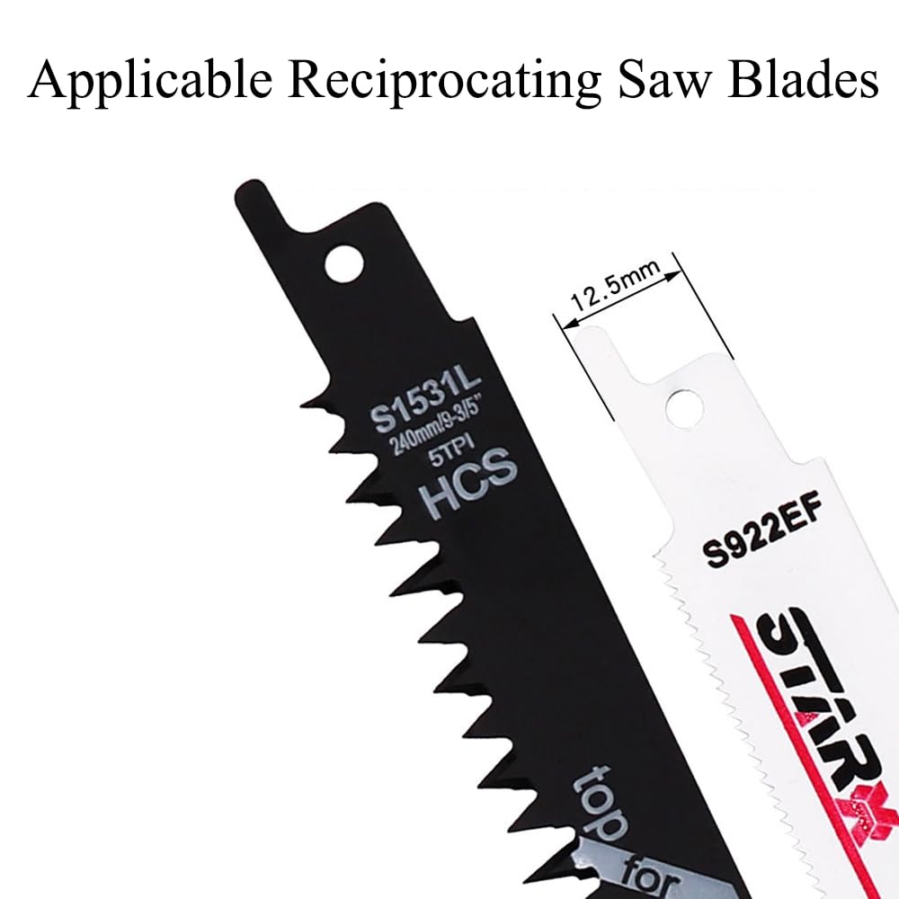 Accessoires pour scie sabre, kit d'outils de coupe manuelle du bois, multifonction, poignée de rechange pour bois, métal, plastique, plaque de plâtre (C)
