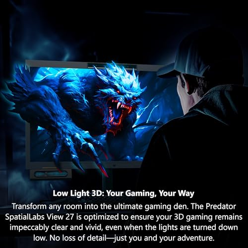 Image of Acer Predator SpatialLabs 27 inch UHD Glasses Free 3D Gaming Monitor PSV27-2