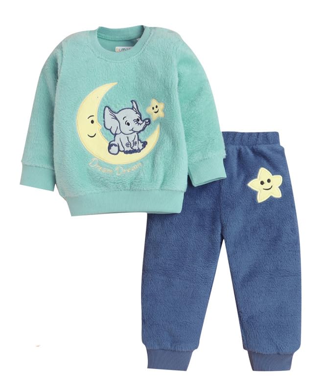 BUMZEE Dziecięca bawełniana bluza i jogger z pełnym rękawem (Peb10907909)