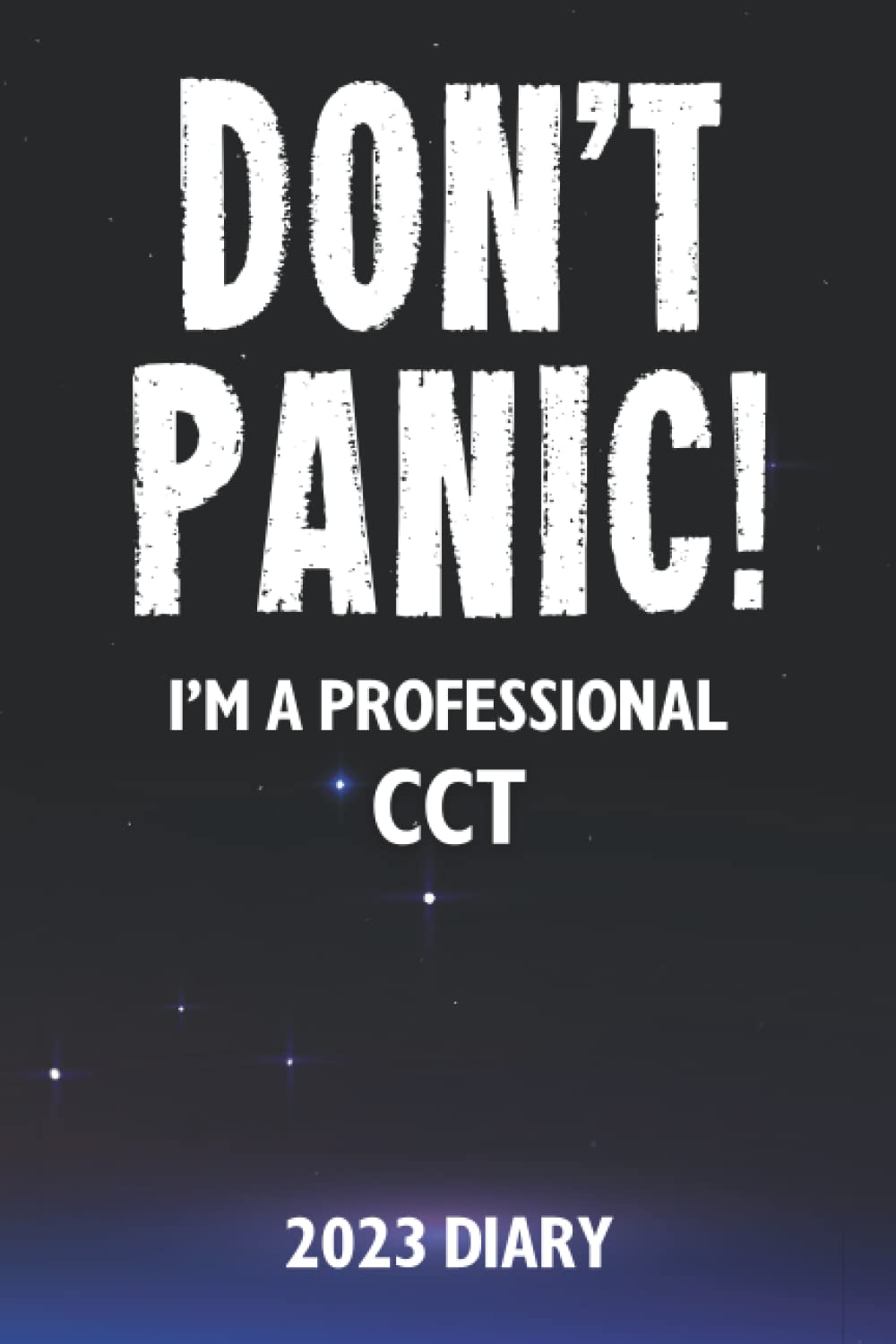 Don't Panic! I'm A Professional CCT - 2023 Diary: Funny Full Year 2023 Planner Gift For A Hard Working CCT