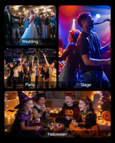 Fog Machine, Smoke Machine with Disco Ball Lights, 18 LED Beads & 13 Colors - image 7