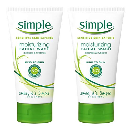 Simple Facial Wash Moisturizing 5 Ounce (Pack of 2)
