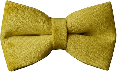 Miniatura 10 de Love Dream Collar de perro Bowtie, collares de terciopelo para perro con hebilla de metal desmontable con corbatín, collares ajustables suaves y