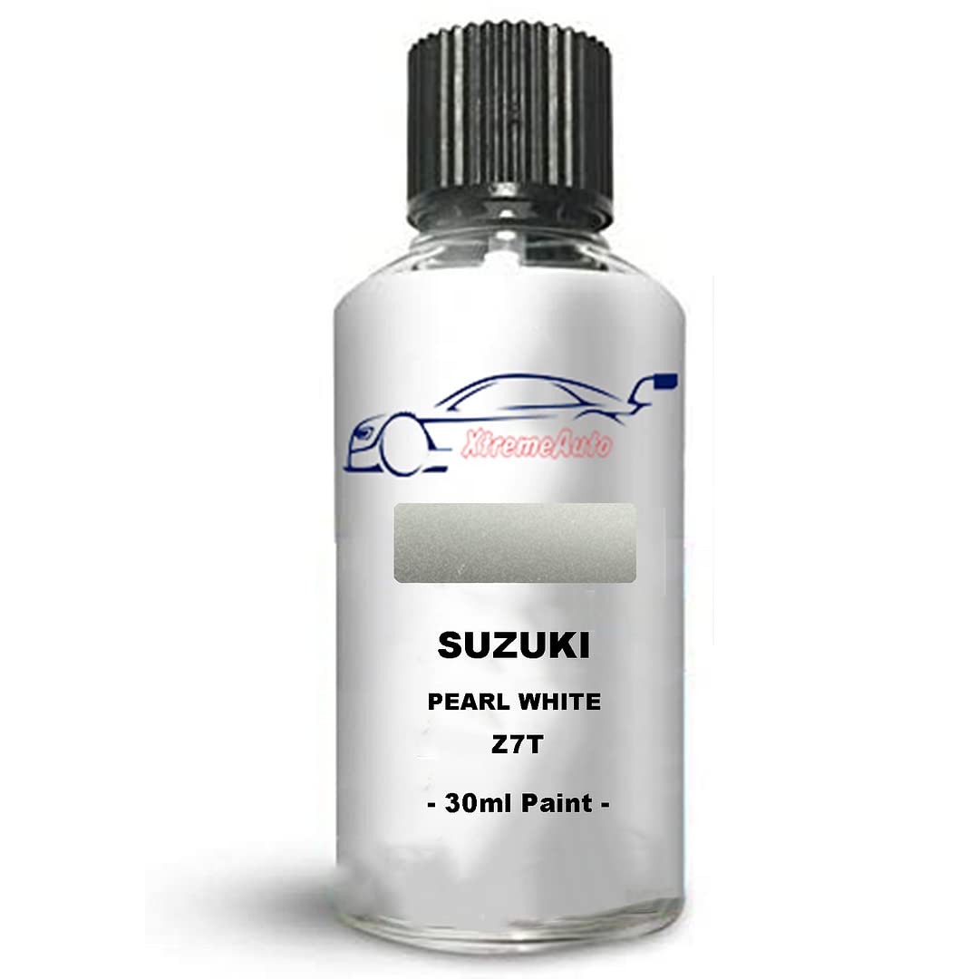 Xtremeauto Touch Up Paint For Suzuki Swift Pearl White Z7T 30Ml Direct Appliance Chip Scuff Mark Brush In Lid