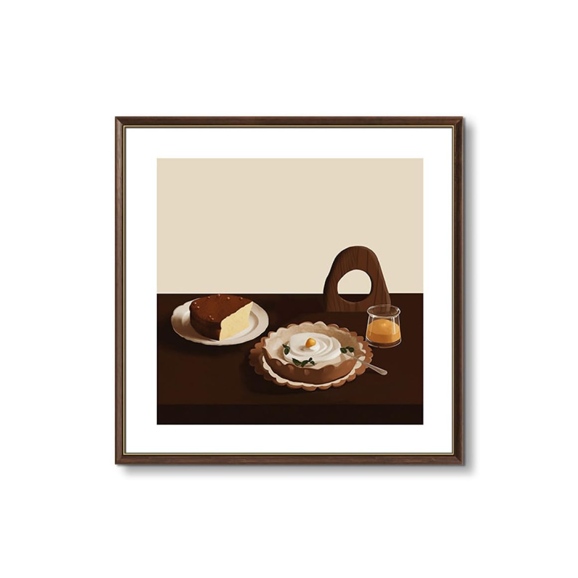 Amazon｜[XLOYP] アートパネル パン ケーキ 食べ物 カラフル 落書き