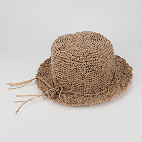 Niceec Kraft Paper Yarn Raffia Yarn Soft Craft Ribbon Yarn Polyester Yarn For Crocheting Diy Weaving-Total Length 390M(427Yds, 150G)-Khaki #TOP5