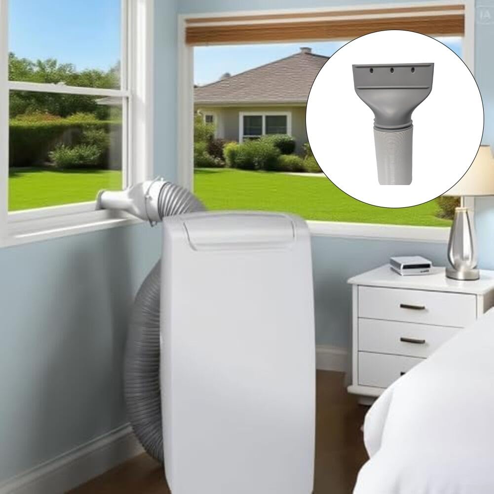 Set tubo di scarico e adattatore piatto per condizionatori, cappe e asciugatrici, kit di condotti di sfiato flessibili da 150 mm con connettore, grigio
