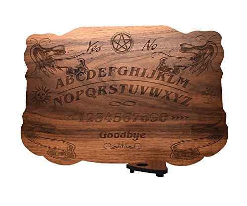 Beatus Lignum Ouija Board Elegant Model in Walnut, 13.5 x 9.5 in 1/4 Thick- All Natural, Plain Wood - Customizable