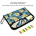 ALAZA Blue Tiger Pizza Expandable Filing Folder Storage Organiser Box Files, 13 Pockets Zip Filing Folders for Home or Office Documents