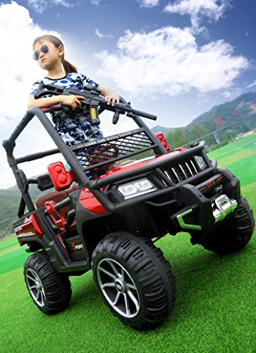 RSTJ-Sjap Allrad-Elektroauto Mit Kinderfernbedienung, Großes Geländewagen Mit Allradantrieb Für Zwei Personen, 134 X 77… – Bild 8