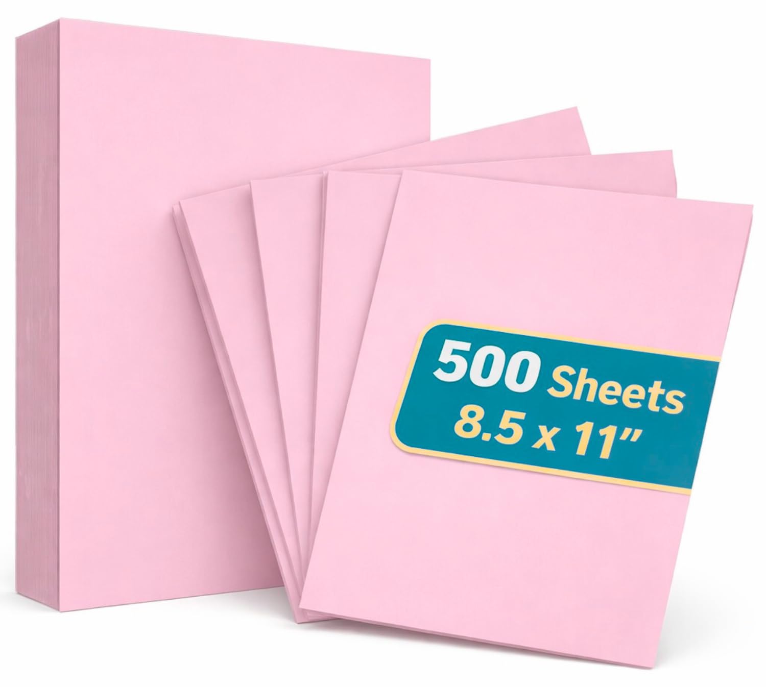 Amazon.com : 1InTheOffice Pink Copy Paper, Colored Printer Paper