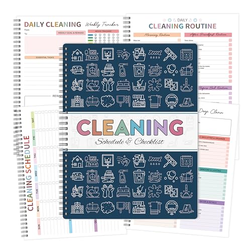 Cleaning Planner for Adults – Daily Weekly Monthly Cleaning Schedule
