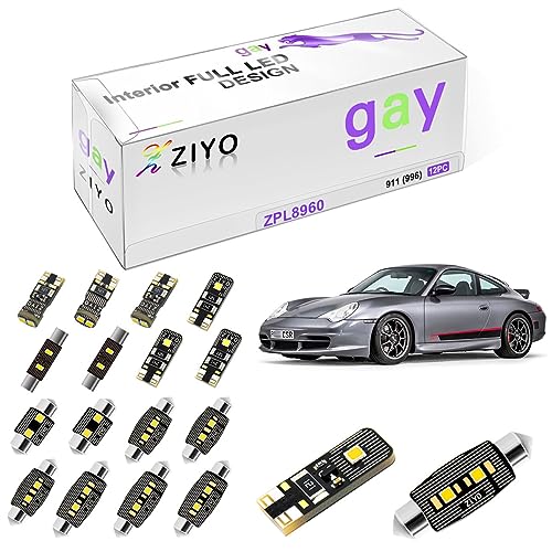 KIT 12 Lámparas LED Interiores ZIYOLIGHT para Porsche 911 996 miniatura 1