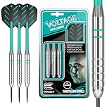 Target Darts Rob Cross Silver Voltage 24G Brass Steel Tip Darts Set