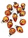Serene Spaces Living Set of 12 Mini Copper Mercury Glass Ornaments for Holiday DÃ©cor, Measures 1.5