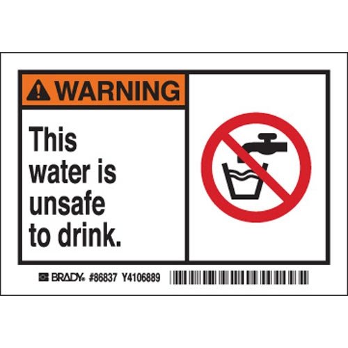 Brady 86837, Machine/Equipment Label, (20 Packs of 5 pcs)