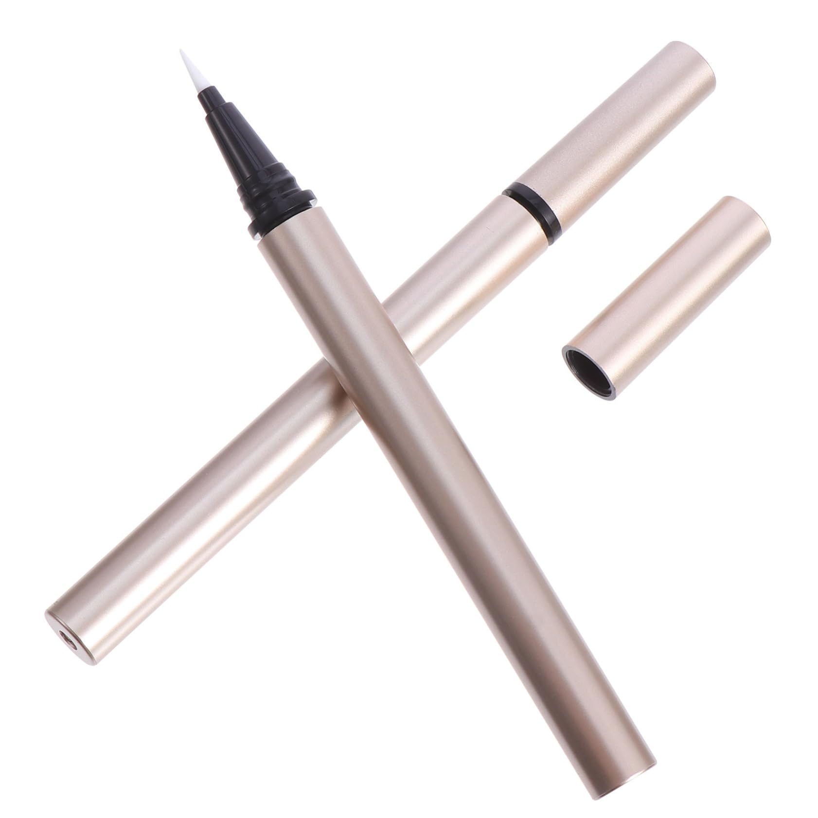 Tubo Eyeliner Vuoto Ricaricabile in Plastico Leggero da 1ml 5 Pezzi Colore Oro per Contenitore Eyeliner DIY per Mercati e Grossisti Cosmetici