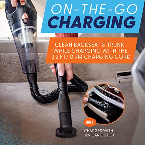 Thisworx Cordless Car Vacuum - Portable, Mini Handheld Vacuum W/Rechargeable Battery And 3 Attachments - High-Powered Vacuum Cleaner W/ 60W Motor #TOP6
