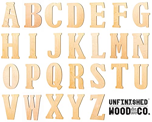 Unfinishedwoodco 15-Inch Vintage C Wood Letter, Unfinished #TOP7