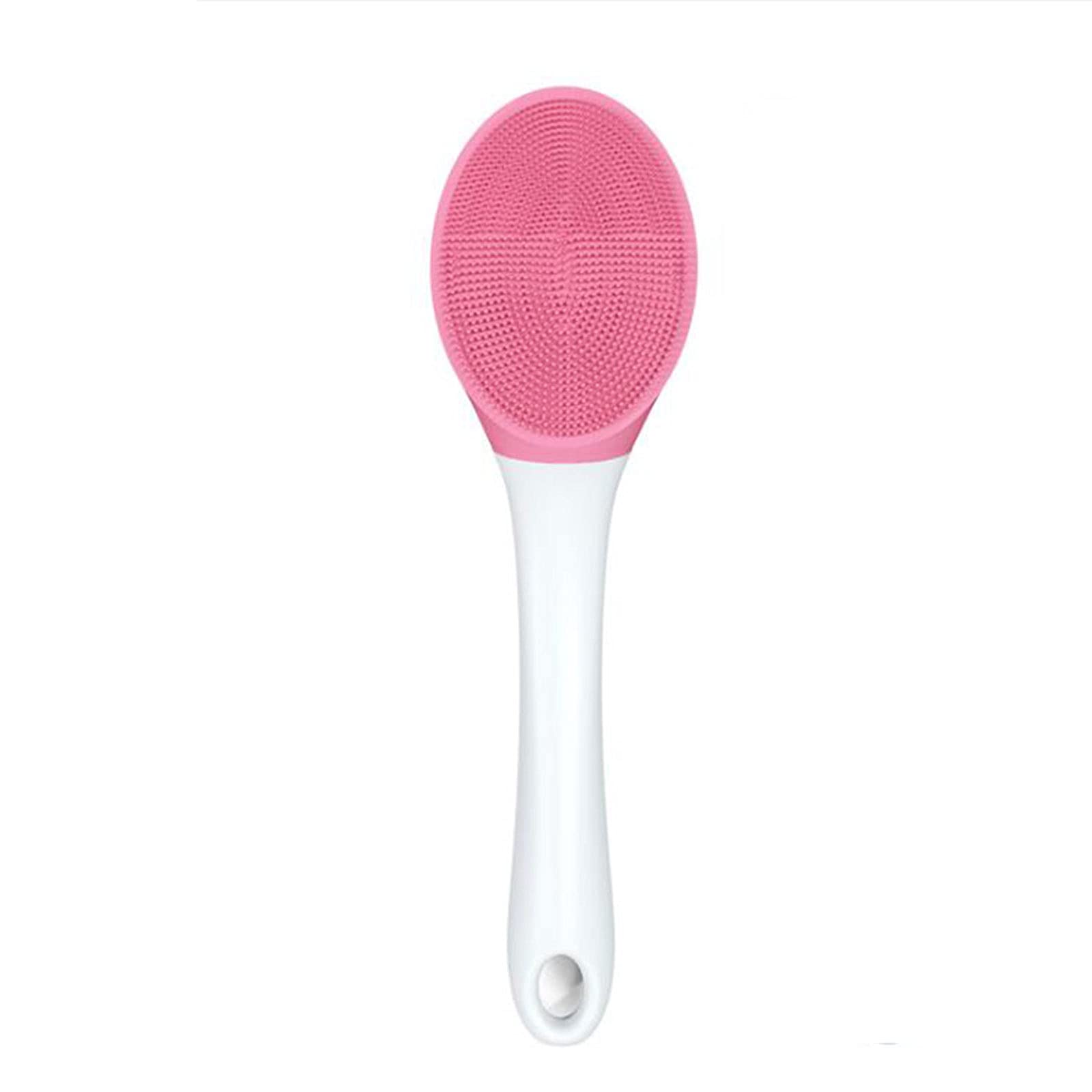 Cepillo de Ducha Masaje eléctrico Cepillo Corporal Frote la Espalda Mango Largo Masaje automático y limpie la Espalda Cepillo de Ducha (Rosa) Cepillo Corporal de baño