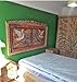 Rustic Hand Carved Wooden Headboard – LED Lighted, Natural Solid Wood, Handmade, Vintage Look, Compatible with Queen/King Beds