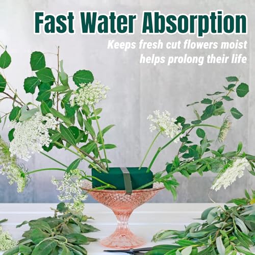 Mousse florale humide lot de 4 blocs pour éviter les fleurs flétries