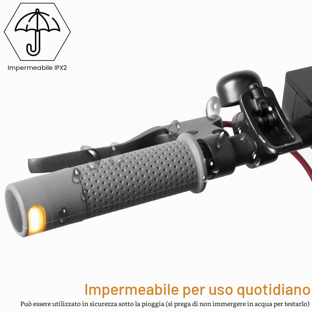 Manopole per manubrio scooter elettrico, indicatore di direzione, 1 paio per Xiaomi per M365 Pro 1S Pro 2 Mi3, luci di sicurezza per guida notturna