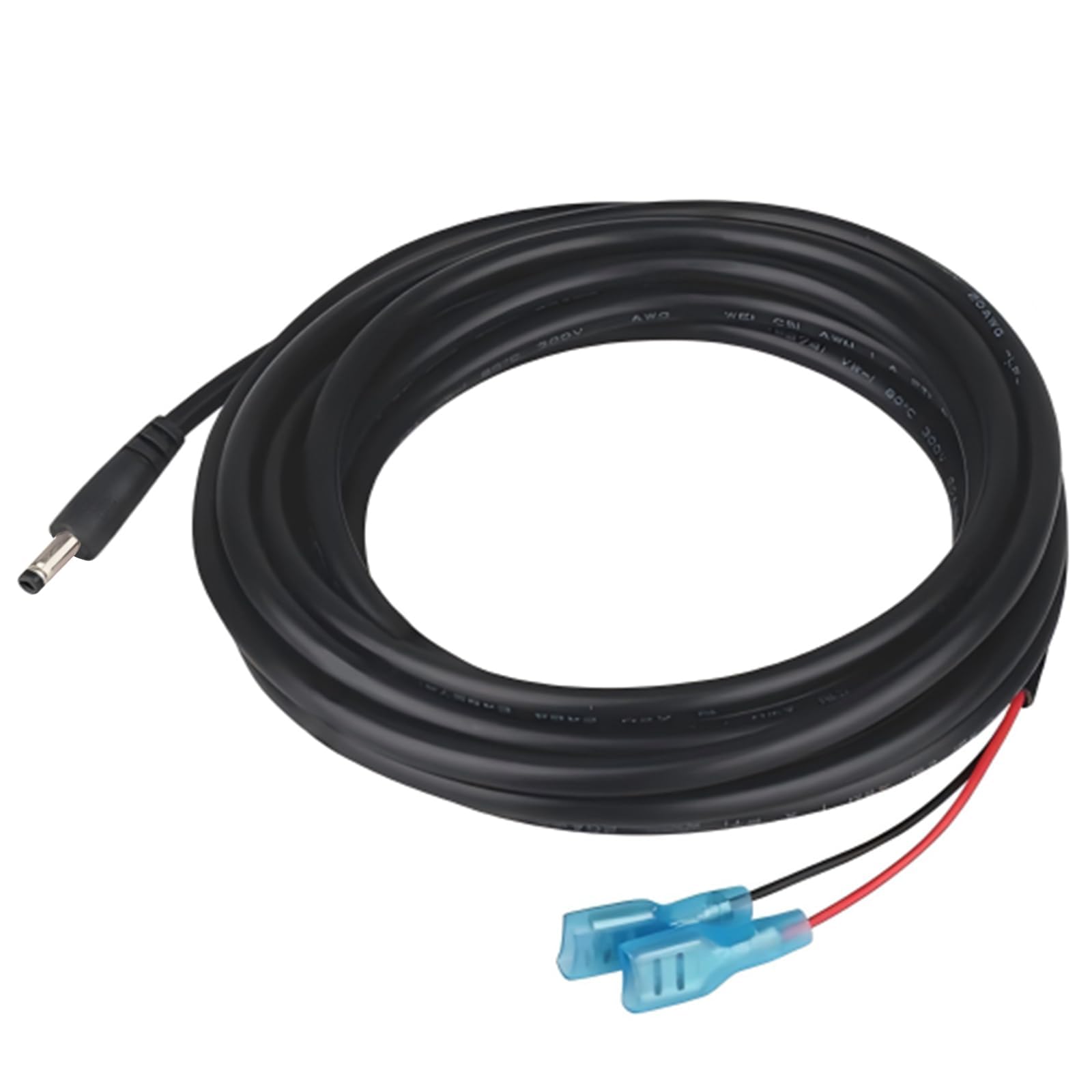 CYD DC 22AWG Power Male Plug Jack to Bare Wire Open End Pigtail Power Cable Cord 3.5x1.35mm Plug for DC Power Supply IP Camera CCTV, Security Camera,