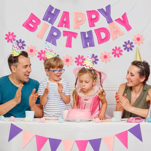 50% Off Pre-Strung Felt Birthday Banner & Garland Decorations