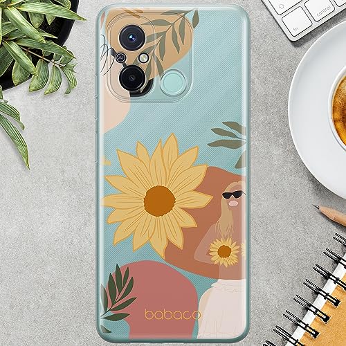 Funda para Xiaomi Redmi 12C y 11A BABACO Flowers 015 carcasa transparente 3