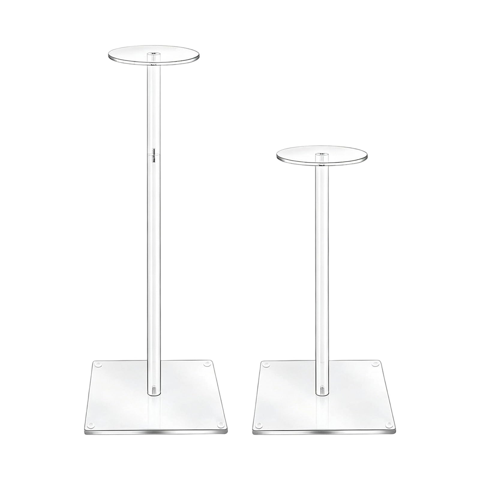 Tsophreniq Fashionable Acrylic Wigs Display Holder Stylish Hat Stand Hat Exhibition Equipment Suitable for Own and Commercial Use Display Stand