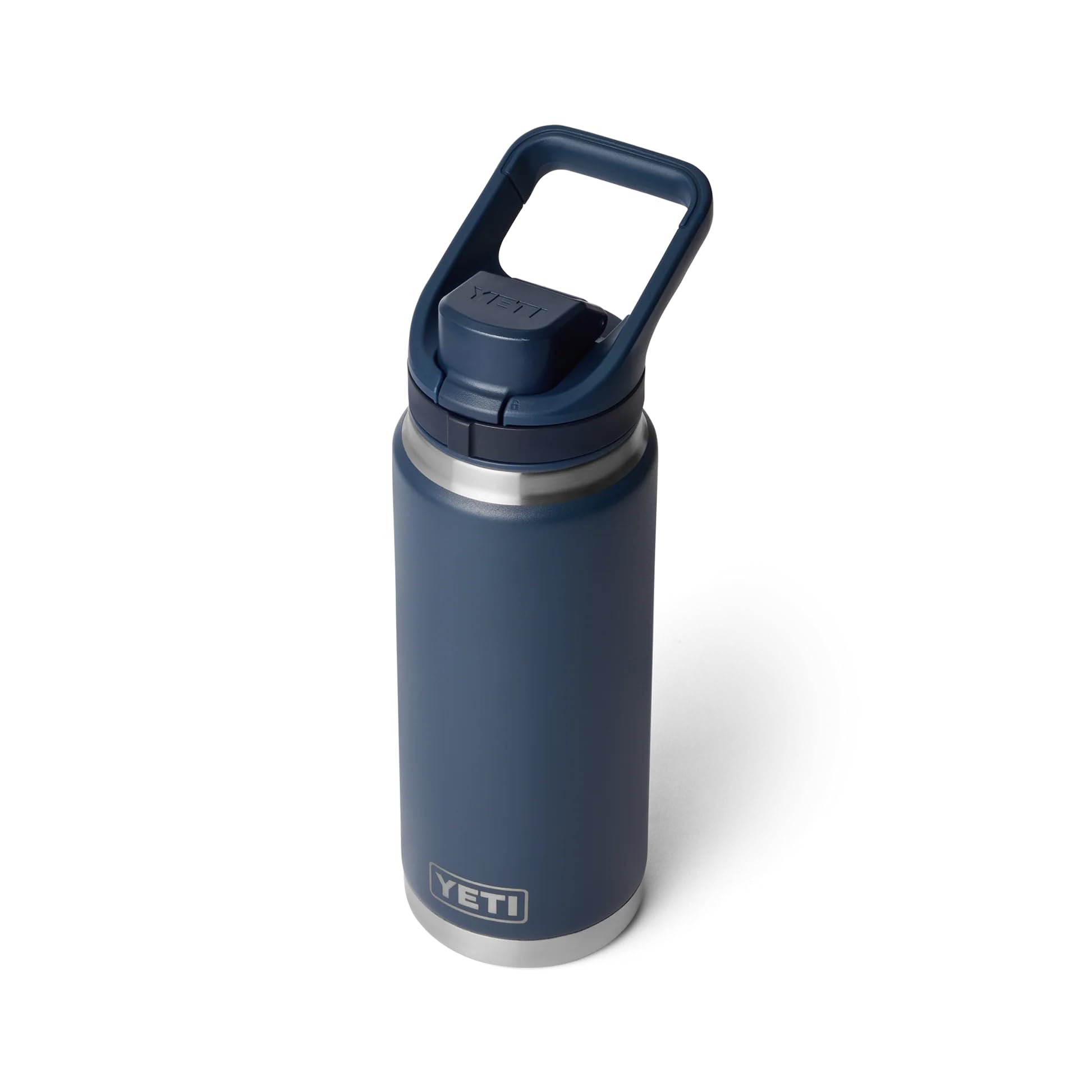 YETI Rambler Bottle Flip Chug, Vaccum Insulated Stainless Steel Bottle with Flip Chug Cap, Navy, 26 oz (769 ml)