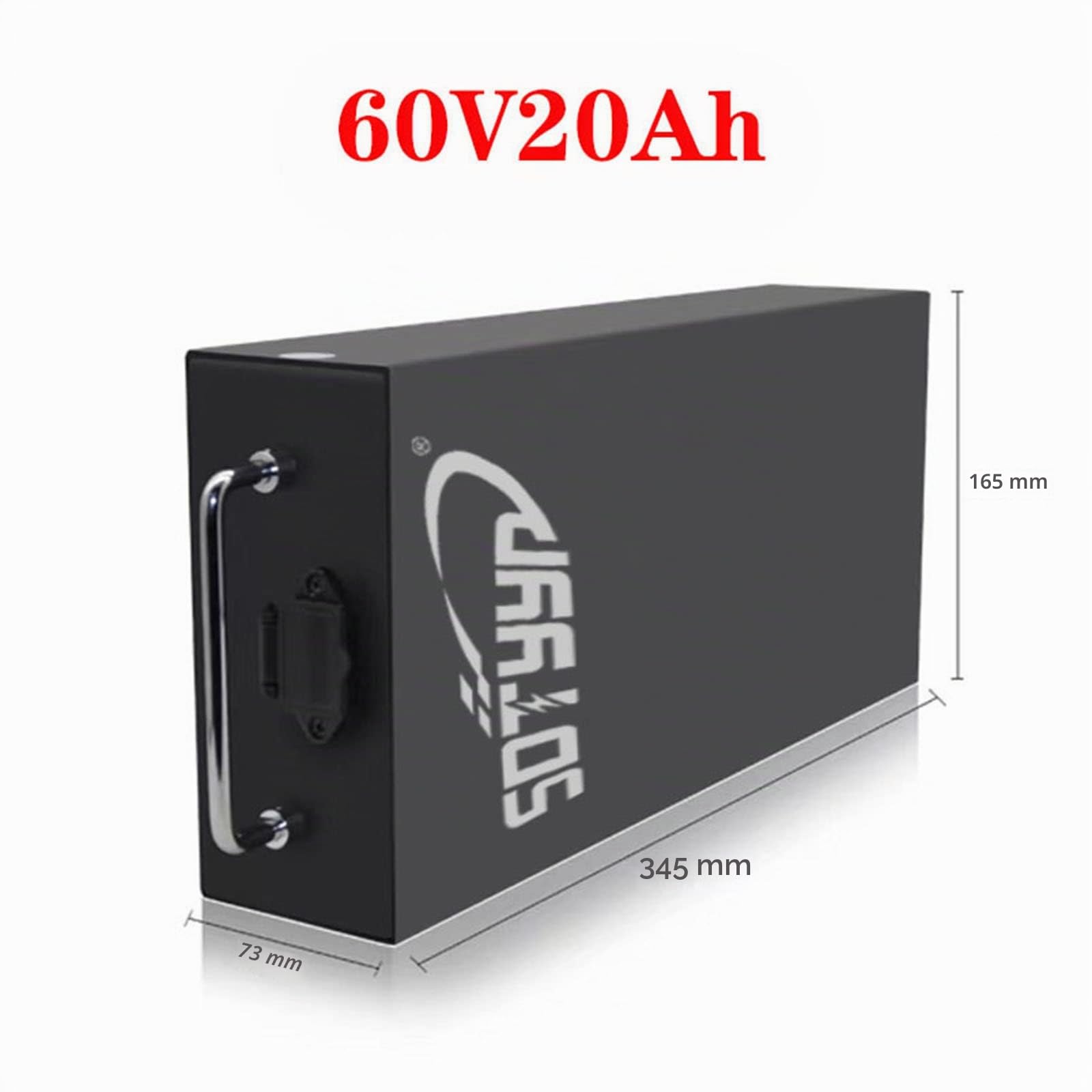 60V 20Ah para Citycoco Fat Tire Scooter eléctrico Batería de Iones de Litio Li-Ion Bicicleta eléctrica de Dos Ruedas con BMS y Cargador para Motor de 1500W 1000W