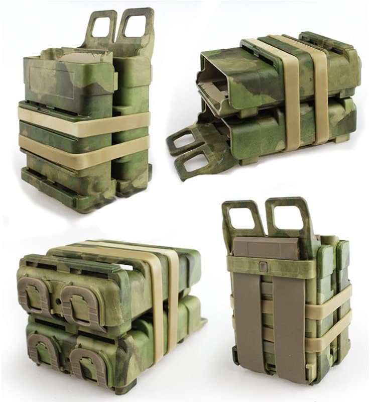 Tactical Airsoft Shooting Gear Vest Accessory Box Cartridges Holder Ammunition Carrier Ammo Holster Clip Set Molle 7.62 Fast Magazine Pouch