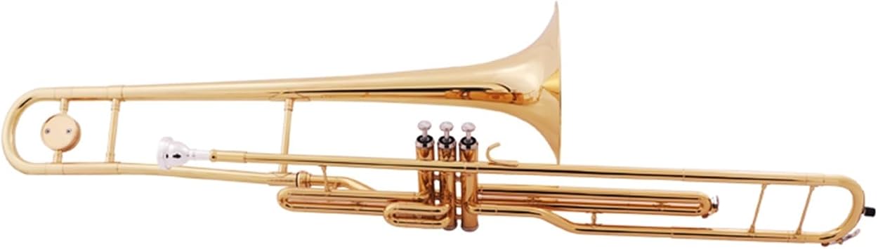 Beginner Pro Playing Stand Key Trombone B Flat Piston Trombone with Instrument Case Professional Trombone