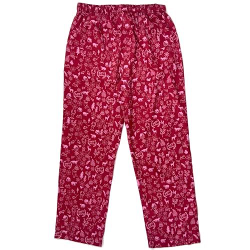 ROCK ATOLL Men's Animal Sloth Polar Bear Patterned Soft Flannel Pajama Sleep Pants3