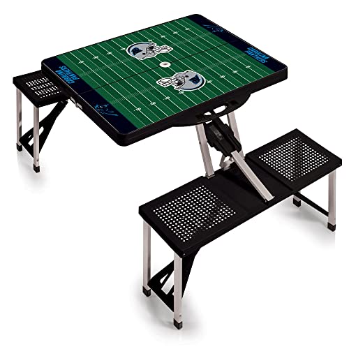Image of Picnic TIME NFL Football Field Folding Picnic Table, Camping Table, Outdoor Table with Umbrella Hole
